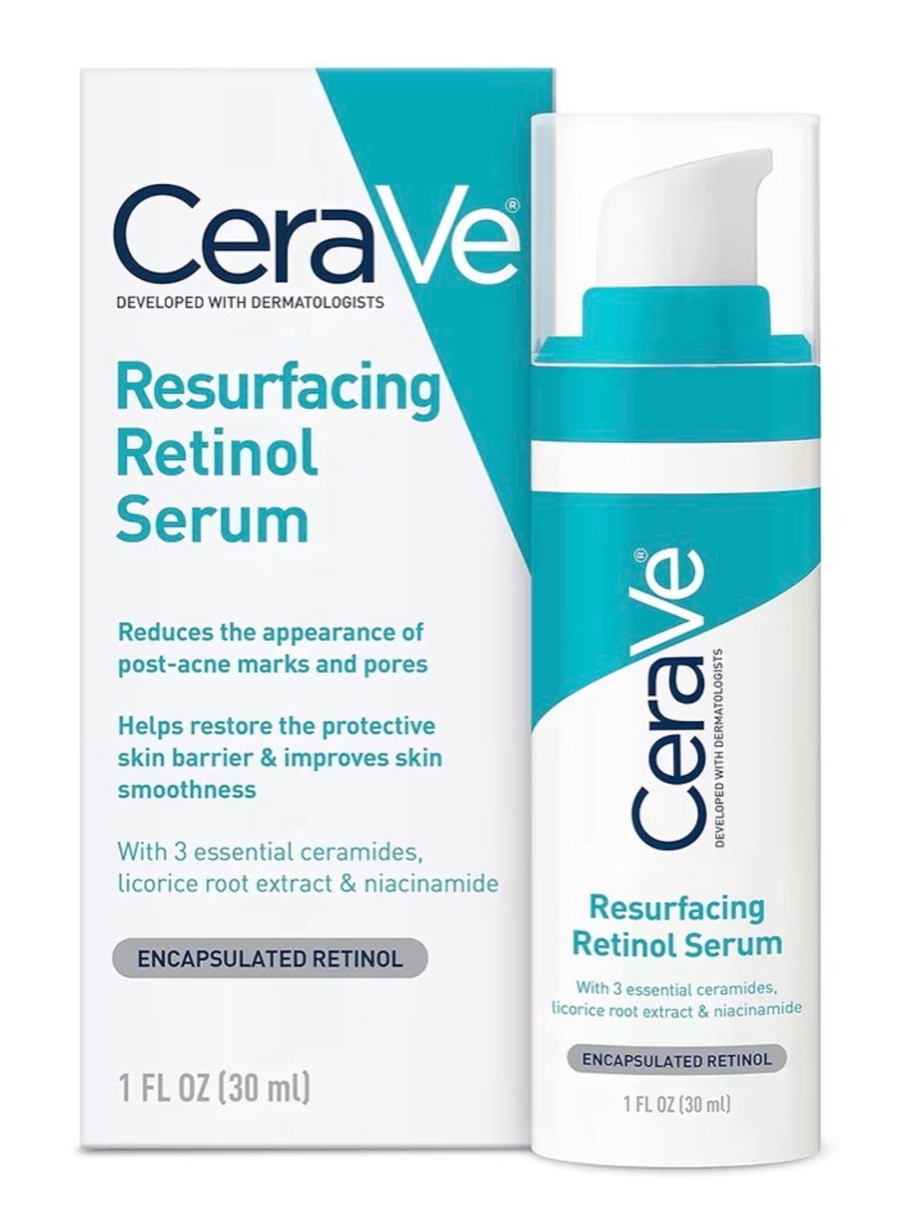 CeraVe Brightening Resurfacing Retinol Serum & Pore Minimizer